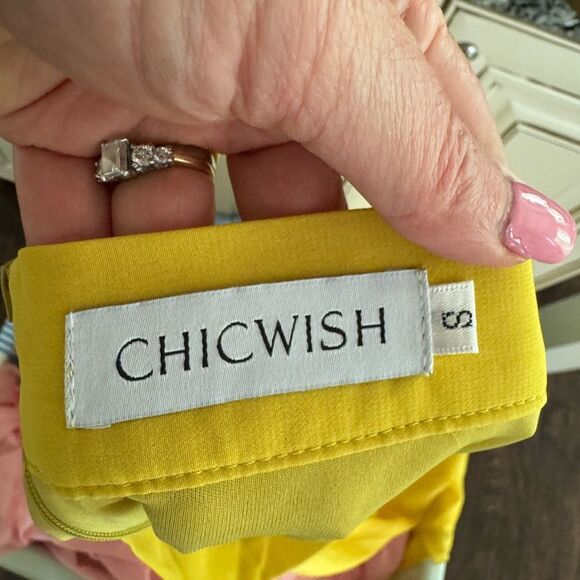 Mustard Chicwish Sheer skirt (small) - Picture 5 of 5